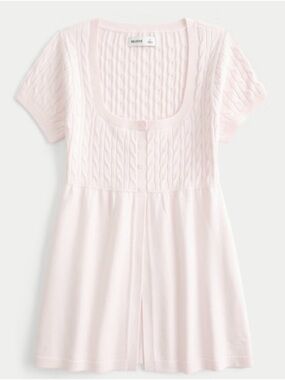 Hollister pink short sleeve sweater, NWT, medium